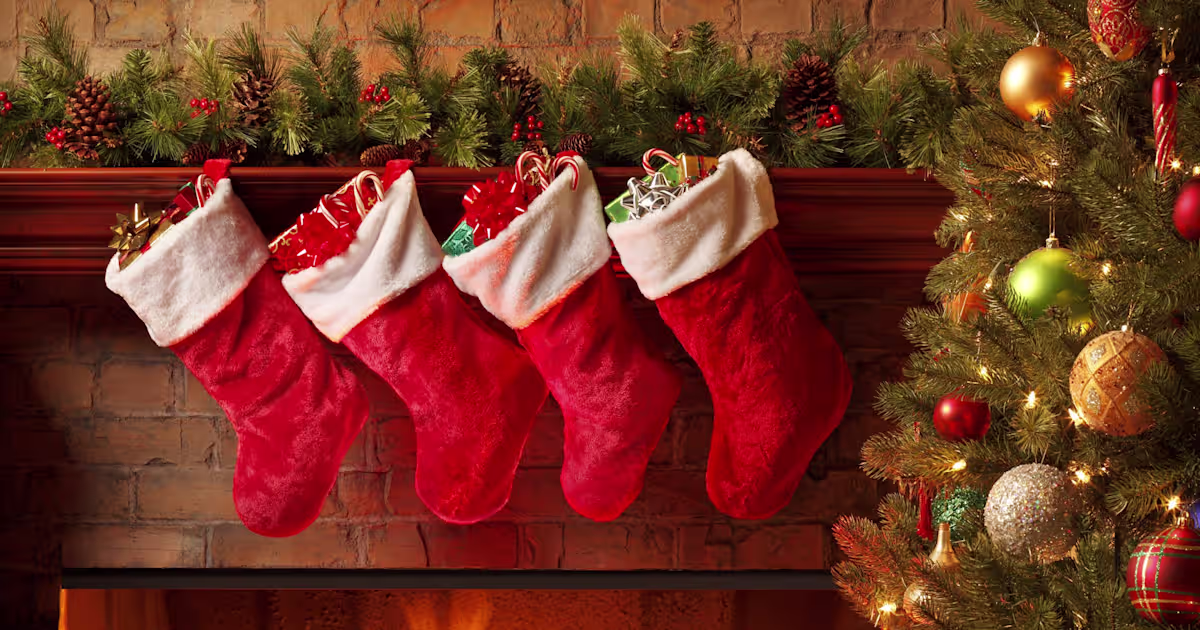 stockings on the mantle